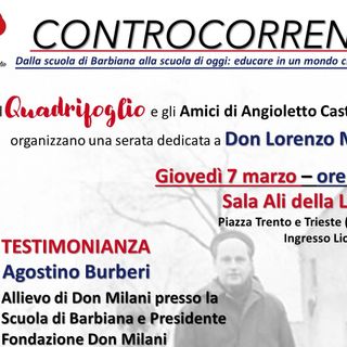Don Milani “Controcorrente”. Dalla scuola di Barbiana alla scuola di oggi: educare in un mondo che cambia