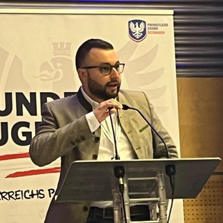 Davide Quadri all'evento dei giovani a Vienna