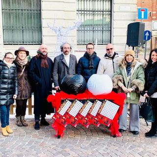 Il momento dell'estrazione in piazza Libertà