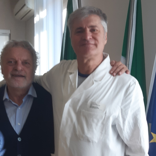 Il Direttore Generale Eugenio Porfido con il dottor Ivan Caico