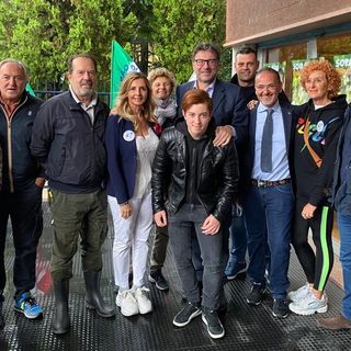 Il ministro Giorgetti a Castellanza. Incontro con Soragni e la sua squadra