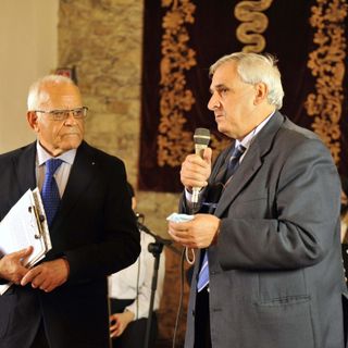 Il presidente Uate Mario Boschetti con il dirigente scolastico Vito Ilacqua