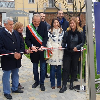 VIDEO. Busto, un nuovo parco nel nome di Emanuela Loi: «Un dono alla città e un luogo di incontro»