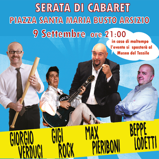 “Obiettivo risata”: serata di cabaret in piazza Santa Maria a Busto
