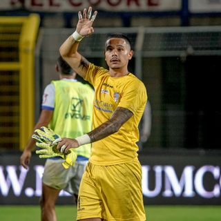Elia Caprile, gran protagonista del match vinto dai tigrotti contro la Juve U23
