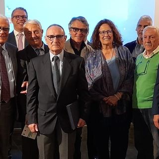 Giancarlo Agazzi alla cerimonia di Villa Jucker