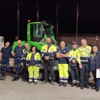 Foto dalla pagina Facebook della Protezione Civile di Fagnano Olona