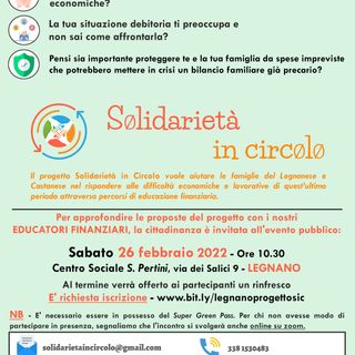 “Solidarietà in Circolo” a Legnano e Castano