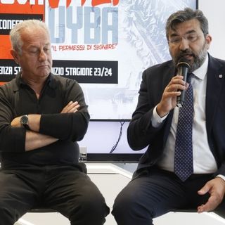 Coach Julio Velasco e il presidente Uyba Giuseppe Pirola