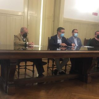 Da sinistra Ceraldi, Lozito, Cassani, Deligios, De Bernardi Martignoni