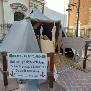 foto d'archivio grazie agli alpini di Busto