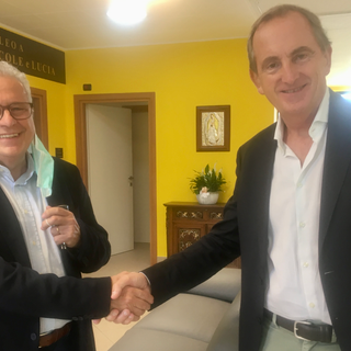 Maggioni e Antonelli: una stretta di mano avvenuta due settimane fa. Lunedì sera c'è stato il bis