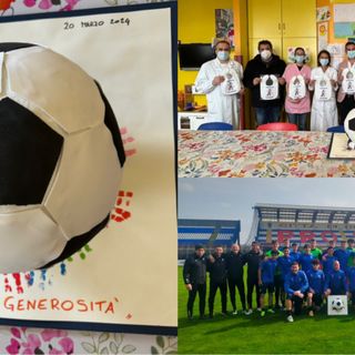 Tigrotti ancora in gol: nuovo rifornimento di bavaglini biancoblu in Pediatria