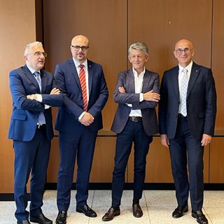 Da sinistra Bernasconi, Solbiati, Scazzosi e Crugnola