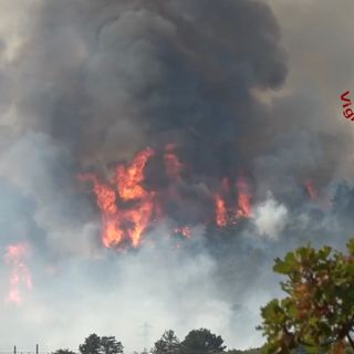 Vigili del fuoco in azione senza sosta: sul Carso roghi non ancora sotto controllo