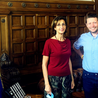 La ministra Cartabia e don David