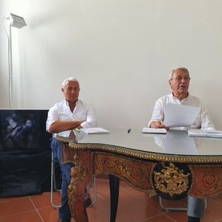 Gianfranco Bottini, coordinatore di Bac (a destra), con il candidato sindaco Gianluca Castiglioni