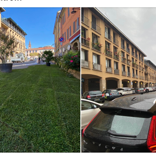 Le due foto postate dall'architetto Daniele Geltrudi