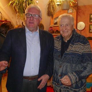 Roberto Cavigioli con Gianfranco D'Angelo