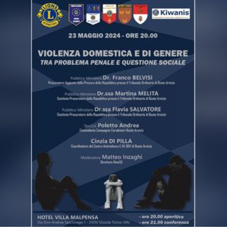 Lions International organizza il convegno “Violenza domestica e di genere - tra problema penale e questione sociale”