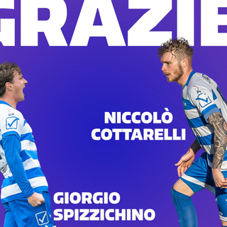 «Grazie Cottarelli e Spizzichino». La Pro Patria saluta i due tigrotti