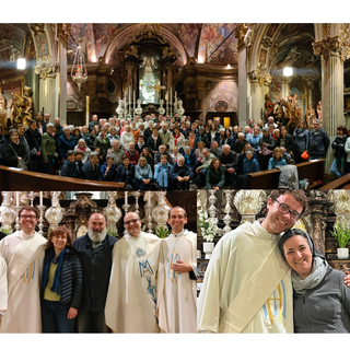 Si ringrazia suor Chiara - presente con don Marco nella terza foto - per le prime due immagini