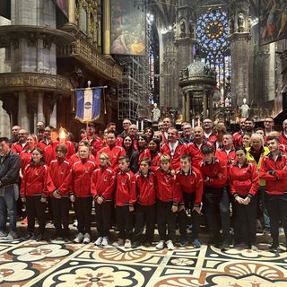 La speciale accensione al Duomo lo scorso settembre
