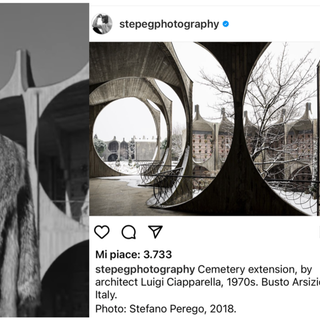 Il video con Emma, uno dei post di architettura sul cimitero di Busto e l'architetto Geltrudi