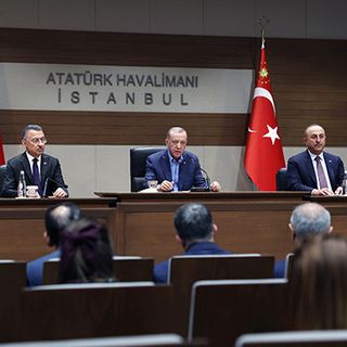 Il presidente Erdogan in una foto ufficiale del suo sito