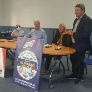 La presentazione della lista del centrodestra a Fagnano