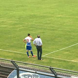 Filippo Ghioldi aspetta di entrare in campo