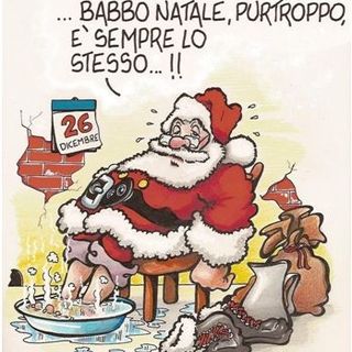 Babbo Natale... il giorno dopo. La vignetta di Danilo Paparelli