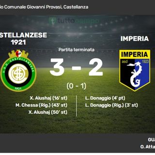 Calcio, serie D: mamma mia che Castellanzese! Da 0-2 a 3-2 nell'ultima mezz'ora