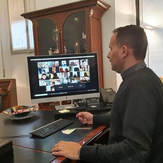 Don Andrea Cattaneo, rettore del Collegio Rotondi di Gorla Minore