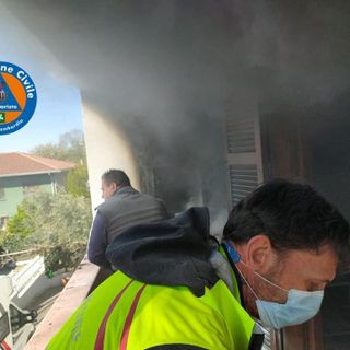 Le foto dell'intervento rese pubbliche dalla Prociv di Gorla Maggiore