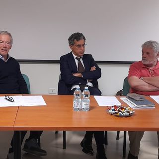 Da sinistra, Guido Bertolaso, Giovanni Pavesi, Eugenio Porfido