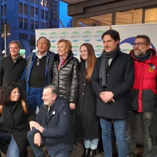 Letizia Moratti a Busto, fra candidati, esponenti politici e sostenitori