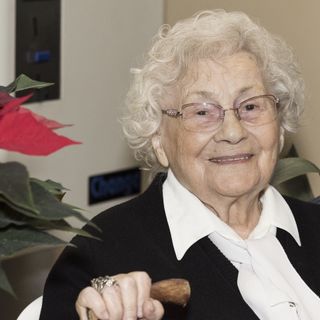 Olga Fiorini è nata il 13 gennaio 1927 a Sorgà, in Veneto