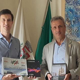 Il consigliere Andrea Pisani e il sindaco Pietro Ottaviani