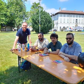 Preparativi in Magana, con Alessandro Passuello, Filippo Coppola, Matia Campanoni, Leonardo Marrone