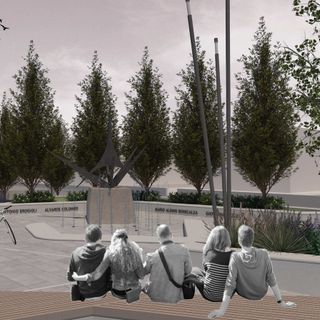 Rendering sulla possibile, futura piazza XXV Aprile