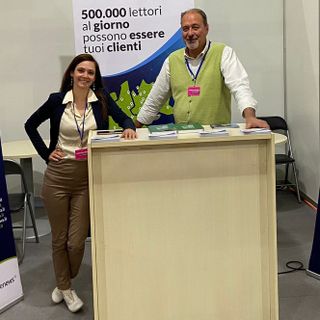 Elena Zoja e Stefano Battara alla Fiera di Lugano
