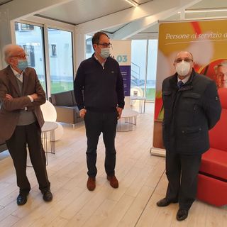 Il Direttore Luca Trama al centro nella foto, neo presidente di Uneba Varese