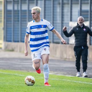 Aristidi Kolaj domenica scorsa contro il Piacenza (foto di Marco Giussani)