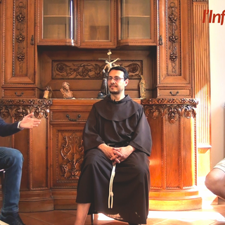 Da sinistra, Riccardo Canetta con gli ospiti fra Pietro Pagliarini e Paolo Pazzaglia