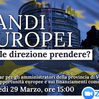 Bandi europei, incontro con sindaci Provincia su opportunità Ue per sviluppo territorio