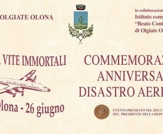 26 giugno, ore 17.33: Olgiate Olona ricorda il disastro aereo del 1959