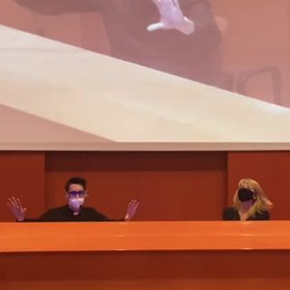 Don Alberto Ravagnani con Chiara Milani