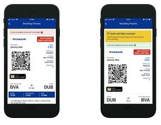Ryanair lancia il suo wallet per raccogliere tutti i documenti sul Covid dei passeggeri