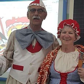 La Bumbasina, Piera Moroni, con il Tarlisu Antonio Tosi. Protagonisti dei carnevali cittadini dal 2018